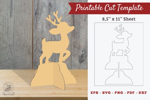 Baby Deer Printable Cut Template: A Winter Amp Review