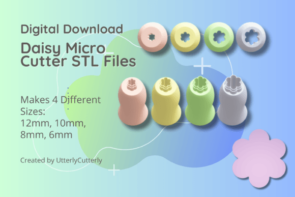 Clay Cutter STL File Flower Daisy Tools Review