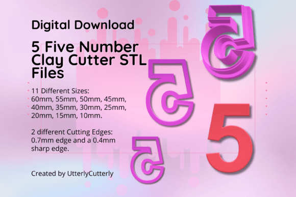 Clay Cutter STL File Number Five 5 Tools Review