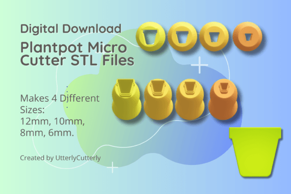 Clay Cutter STL File Plant Pot Micro Cut Tools