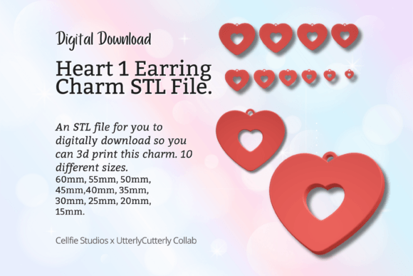 Heart 1 Earring Charm STL File: A Tools Review