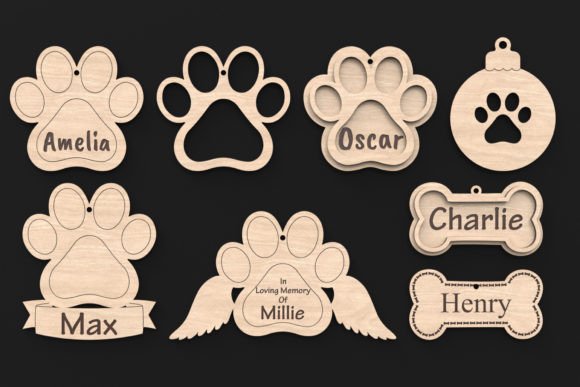 Laser Cut Dog Bone Paw Print SVG: Ornaments Review