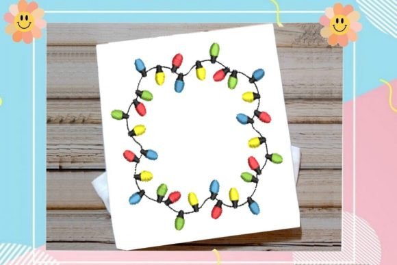 Multicolored Noel Lamp Ring for Christmas Crafts