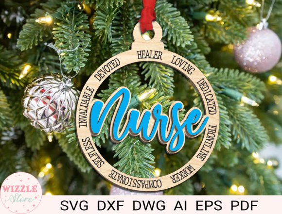 Nurse Ornament SVG: A Winter Amp for Blog Visuals