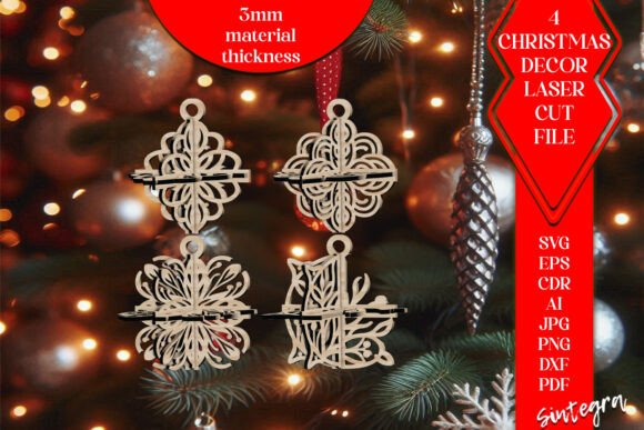 Review: 3DChristmas 4Balls Set SVG Laser Cut V31 for Winter Amp