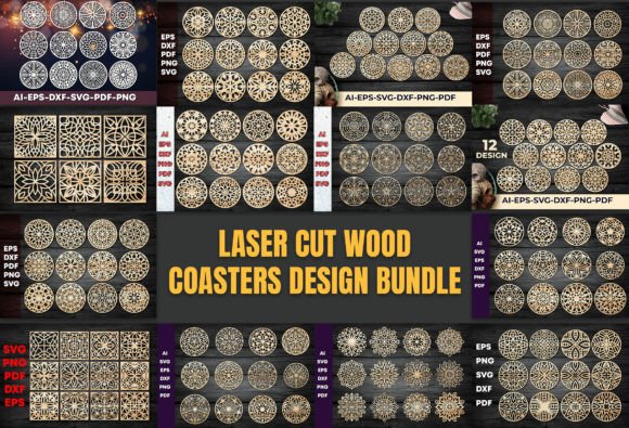 Review: Wood Coasters Design Laser Cut Bundle2