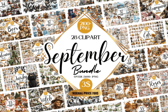 Reviewing The September Clipart Huge Bundle for Sellers
