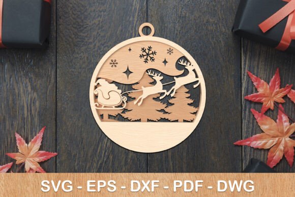 Santa Reindeer Laser Cut Ornament: A Winter Amp Review