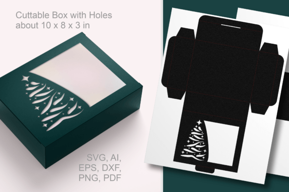Sparkling Xmas Tree Gift Box for Christmas