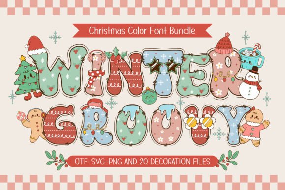 Winter Groovy: A Bold Color Fonts Review
